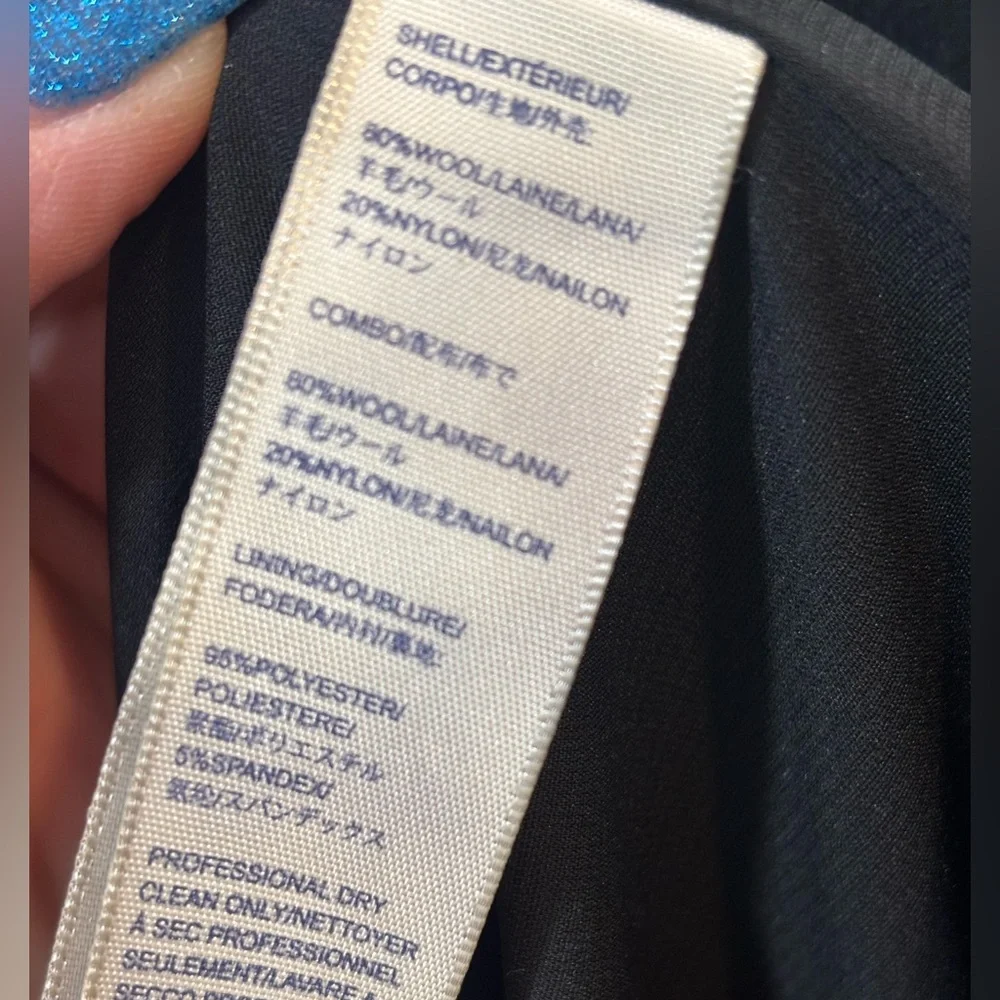 Rebecca Minkoff Black Wool Blazer Size 8 - Picture 5 of 5